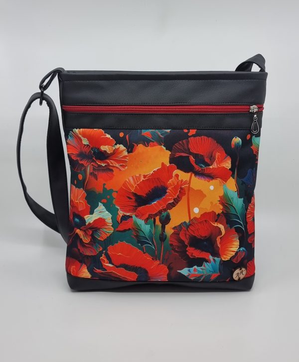 Crossbody kabelka vlčí máky.