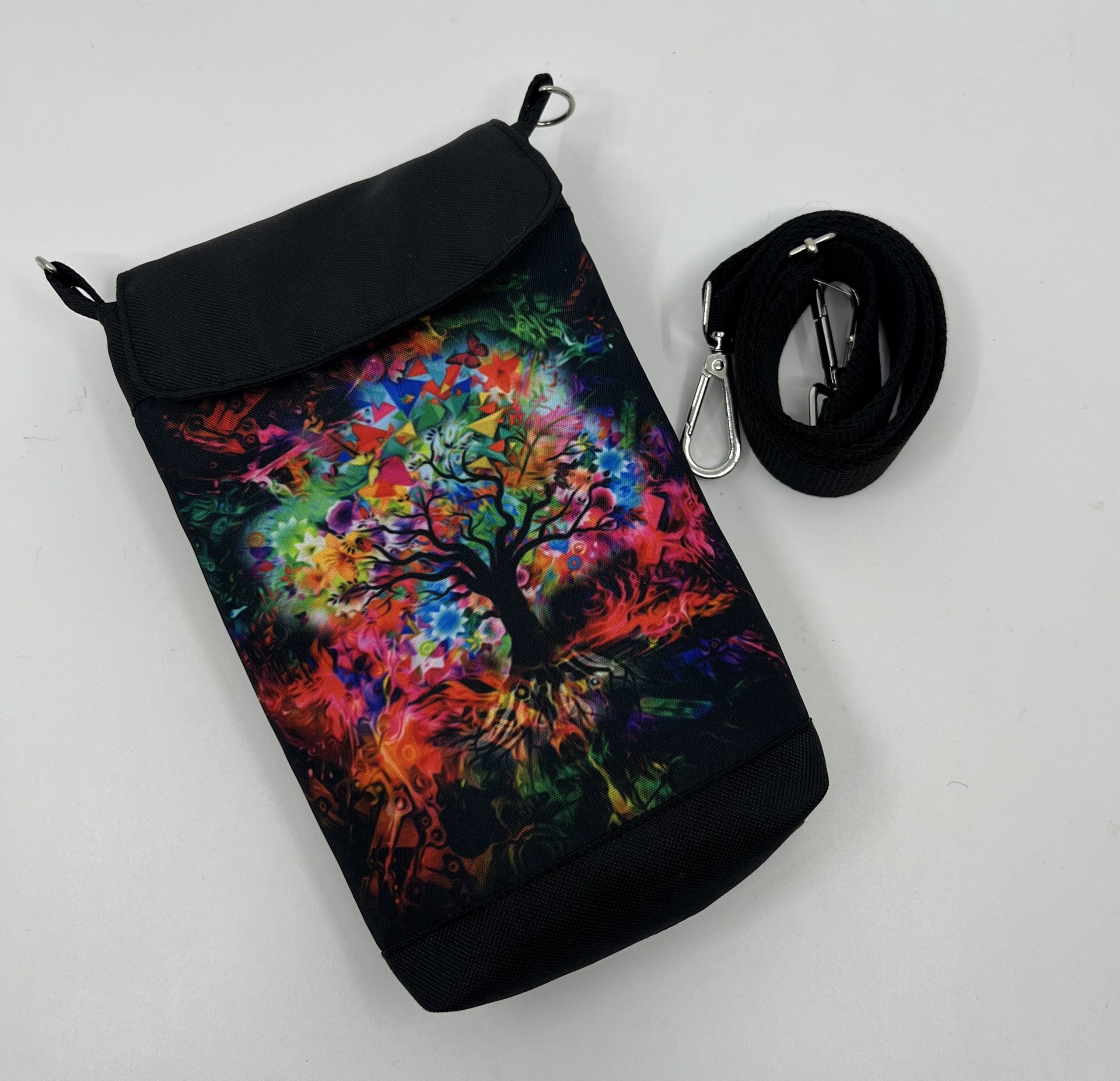 Malá crossbody kabelka s motivem barevného stromu. - Image 4