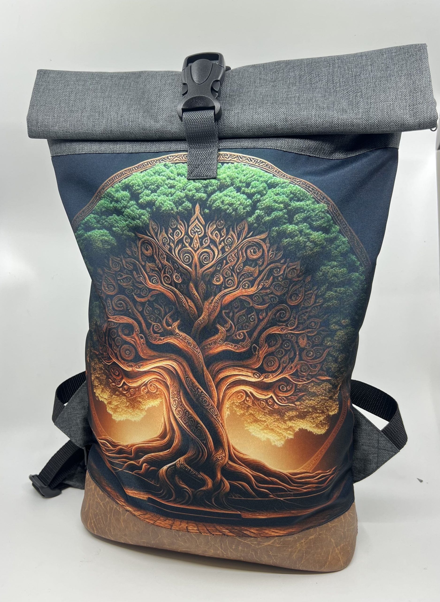 Rolovací s motivem strom života s šedou kombinací. - Image 3