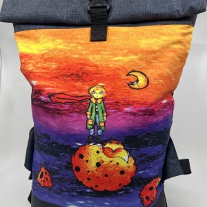 Rolovací batoh Malý princ. Autorská malba.