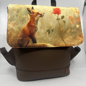 Crossbody batoh s liškou.